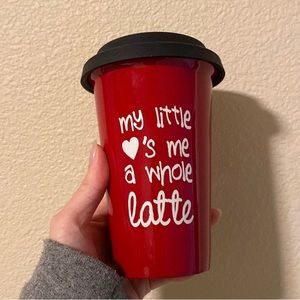 NEW My little loves me a latte Tumbler cup mug